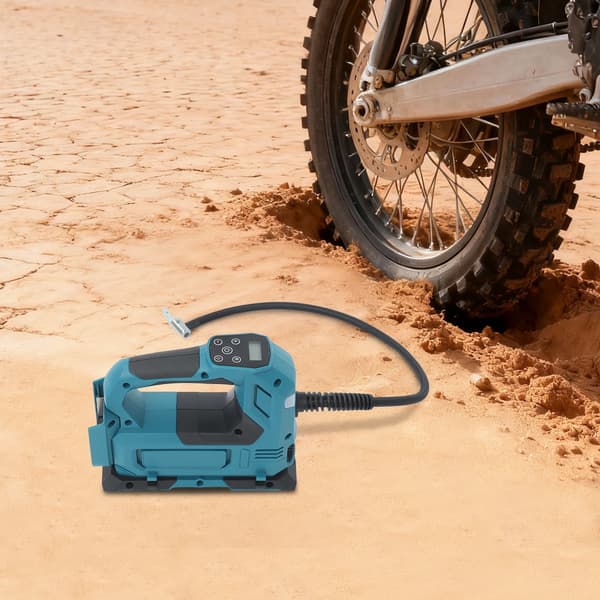 Luftpump, 450 PSI, Sladdlös och Smart Övervakning,blå