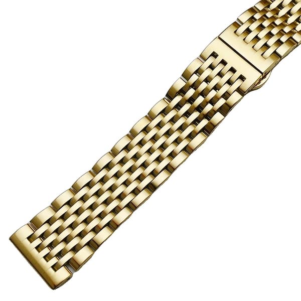 Urrem, Rustfrit Stål, Sommerfuglespænde,Guld, 21mm