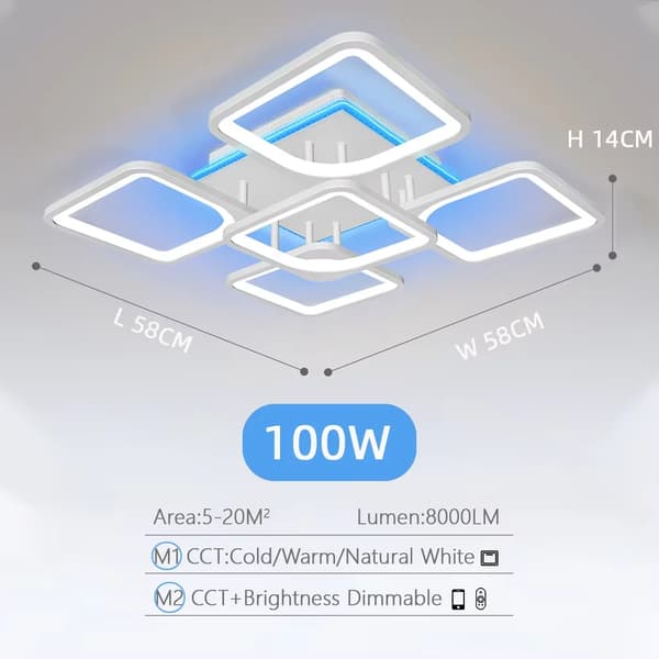 Loftlampe, Dæmpbar, Smart Kontrol,BG 4 og 1
