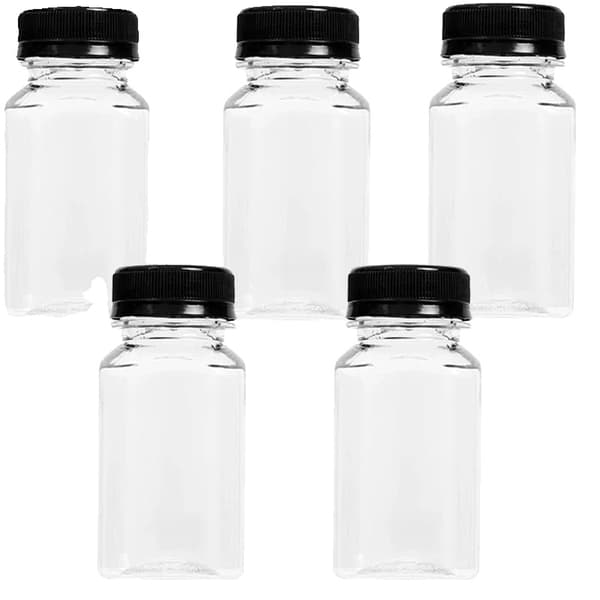 Förvaringsflaskor, Återanvändbar Plast, Skruvkapsyl,150ml-5PCS