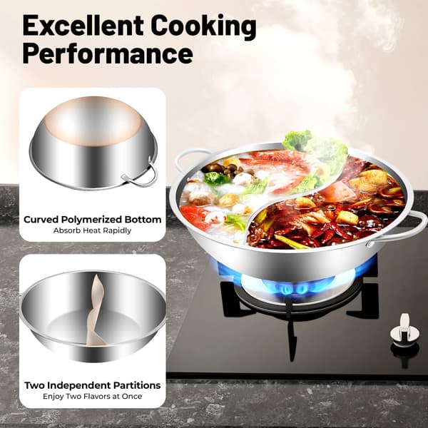 Hot Pot, Rostfritt Stål, Glaslock,Silver