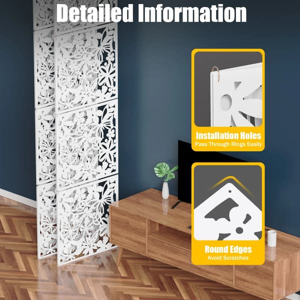 Rummdivider, Kunstnerisk Design, Holdbart Materiale,HVID