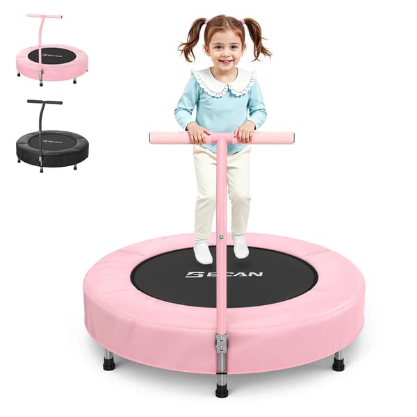 Trampolin, ASTM-certifierad, Inomhusbruk, Rosa