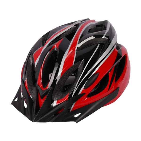 Cykelhjelm, Justerbar Pasform, Aerodynamisk Design,Sort Rød