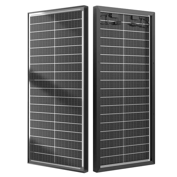Solpanel, Bifacial Design, Hög Effektivitet,100W