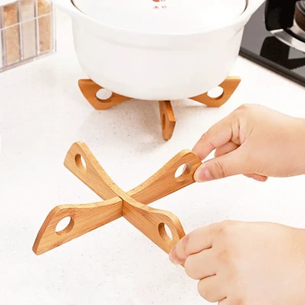 Bakkeholder, Bambusmateriale, Multifunktionelt Design,20x4.1cm, Bakke