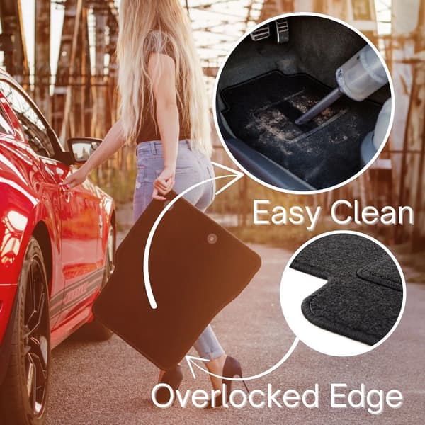 Bilmåtter, Skræddersyet, Høj Holdbarhed,sort