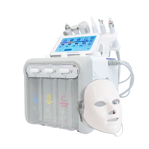 Oxygen Boble Maskine, Hudfornyelse, Hydrering Behandling,7 I 1 Grå