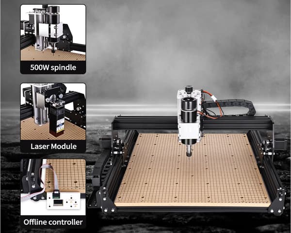 CNC Router, 500W Spindle, Offline Controller,Ingen laser-a, 4540 MDF-a