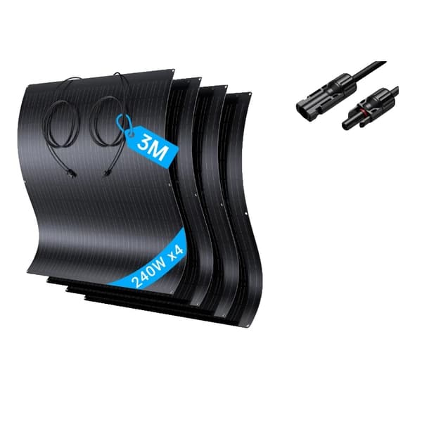 Solpanel, Fleksibelt Design, Høj Effektivitet,LS-240   4PCS