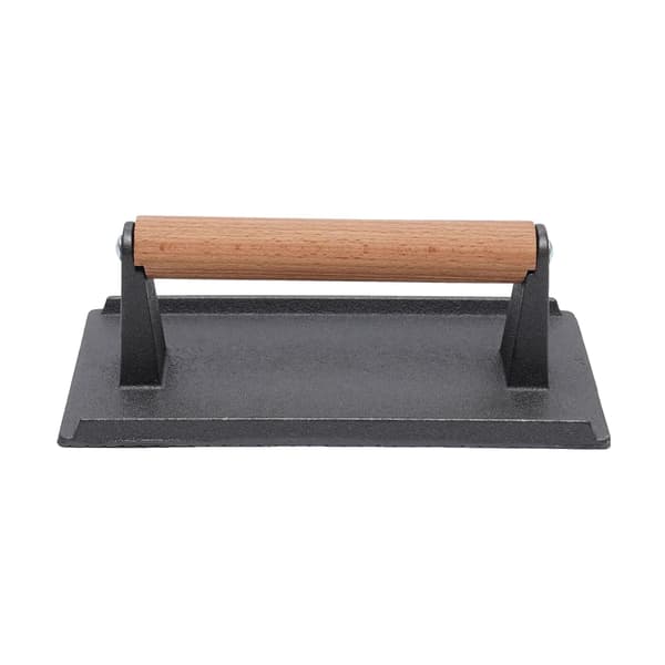 Köttpress, Hållbar Gjutjärn, Non-Stick Beläggning,svart