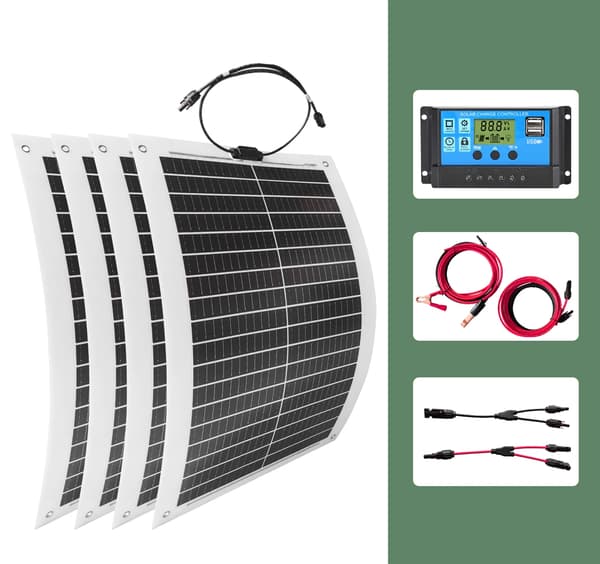 2000W Solpanelspaket, Hög Effektivitet, Flexibel Installation,4 stycken med kontroll
