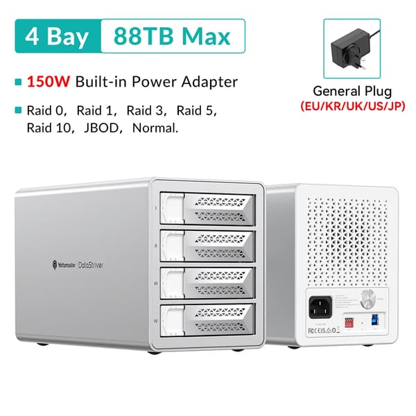DAS & RAID Docking Station, USB 3.0, Understøtter Flere Bays,4Bay RAID-VN400RU3