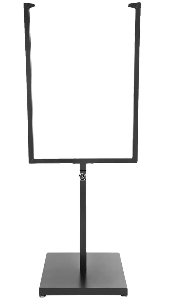 Reklame Display Stativ, Holdbar Jernkonstruktion, Alsidig Brug,sort