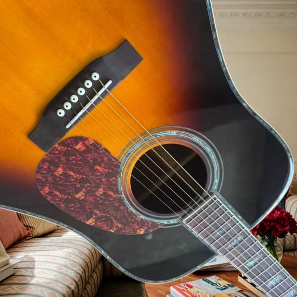 Folk Guitar, Kvalitetsbyggnation, Mångsidig Spelstil,GUL