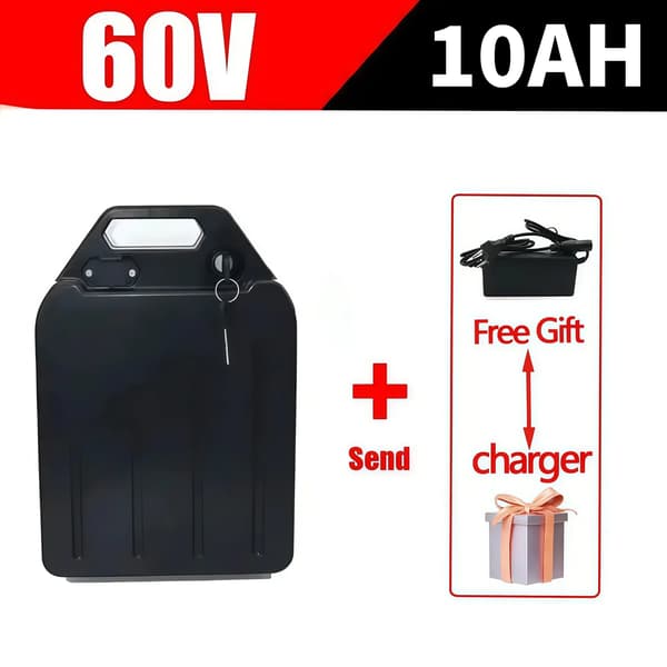 Lithiumbatteri, 10Ah-40Ah kapacitet, CE-certificeret,A-60V-10Ah-lader, 60V-d
