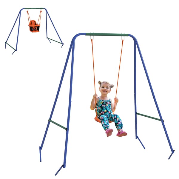 Babygunga, utomhusbruk, säkerhetsbälte, Orange