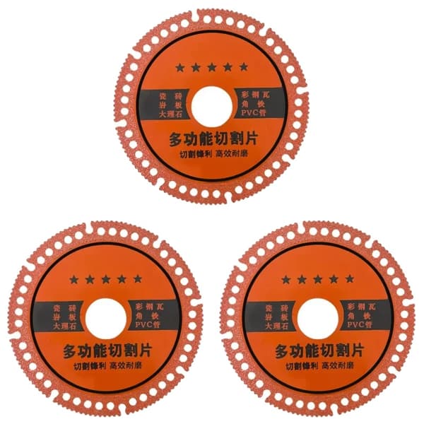 Vinkelsliber Skæredisk, Wolframkarbid Stål, Industriel Kvalitet,3pcs