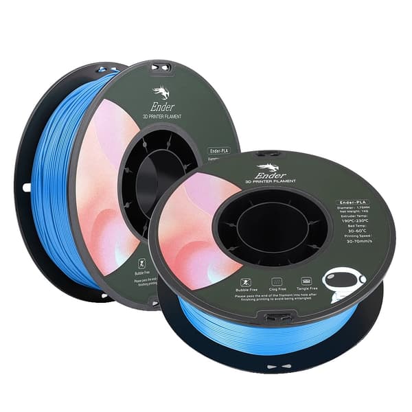 3D-printer filament, PLA-material, 1,75 mm diameter,2KG Blå