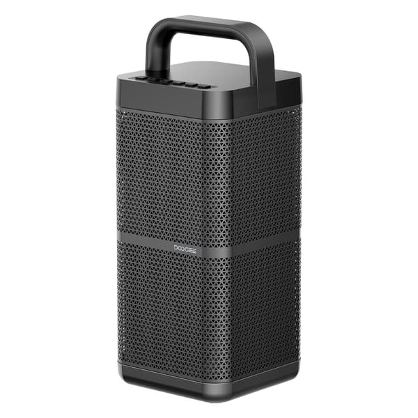 Bluetooth-högtalare, kraftfull bas, vattentålig design, Svart