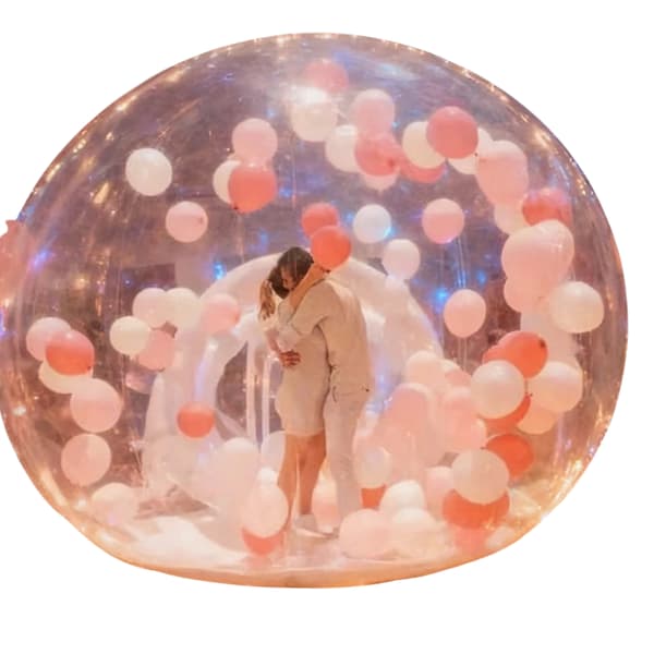 Bubbelhus, Uppblåsbar Tält, Rolig Lekyta,2.5meter med blåsmaskin