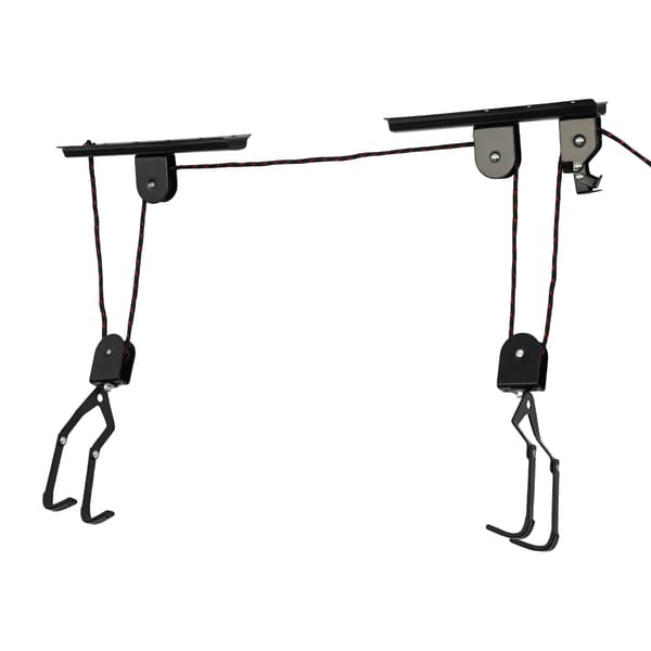 Cykelhejs, 60 kg kapacitet, nemt pulleysystem,sort