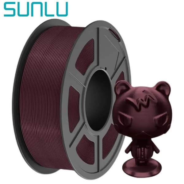 3D Filament, TPU Material, Glänsande Yta,vinröd