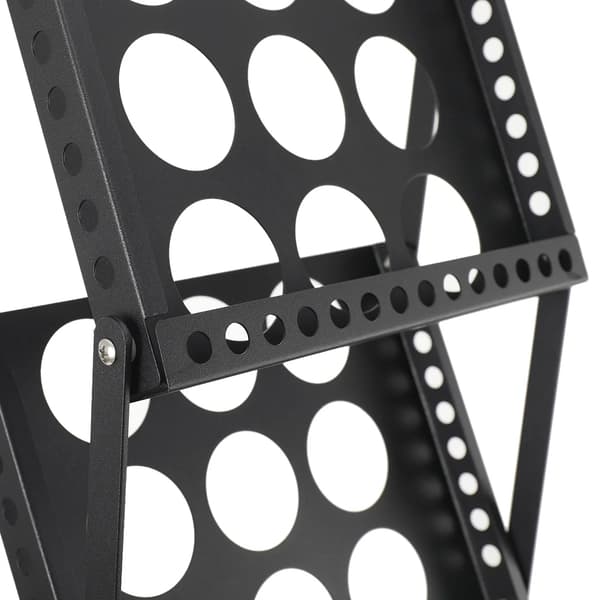Foldbar Bogreol, Bærbar Design, Multi-Niveau Display,sort
