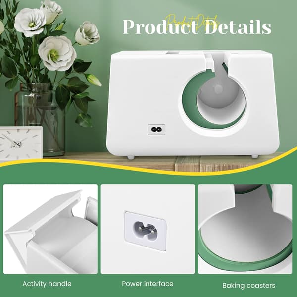 Värmepressmugg, Mini Design, Automatisk Utskrift,VIT