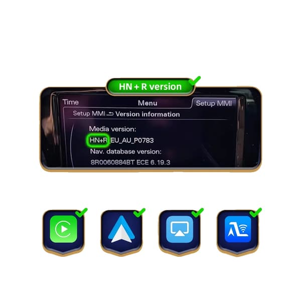 Langaton CarPlay Android Auto -moduuli, Bluetooth-yhteys, navigointituki,A1 HNR