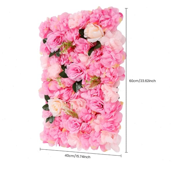 Kunstige Blomsterpaneler, Holdbare, Håndlavede Dekorationer,Pink