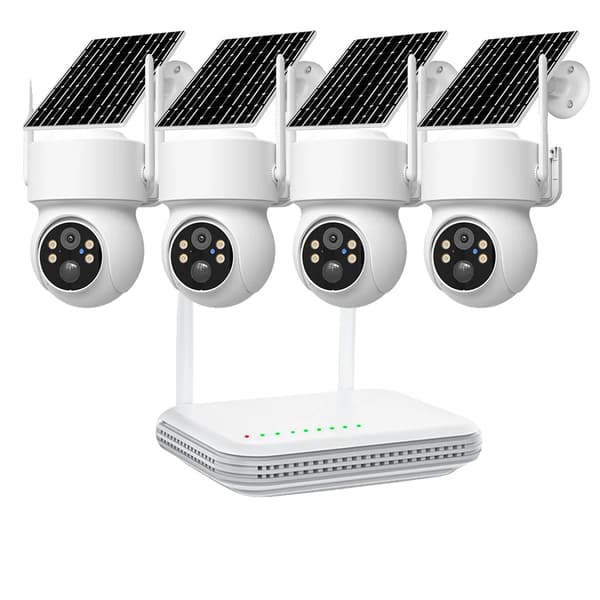 Sikkerhedskamera System, 4PCS, Smarte Detektionsfunktioner,4 Kamera 8ch NVR