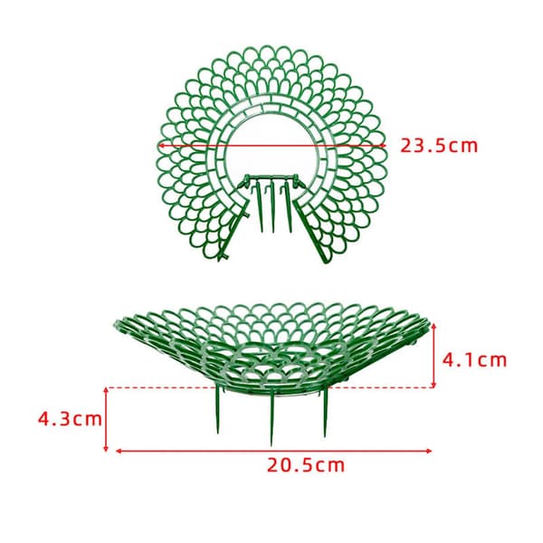 Jordgubbsstöd, Robust plastdesign, Enkel installation,VIT