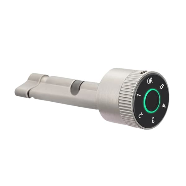 Smart Lås, Fingeravtryck och Bluetooth Låsning, Enkel Installation,Stor 70 Silver