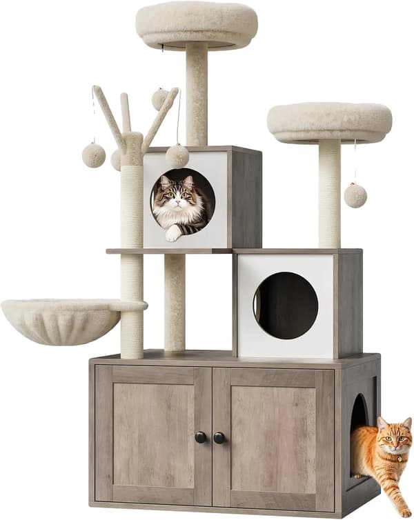 Kattetårn, Multifunktionelt Design, Stabil Struktur,01