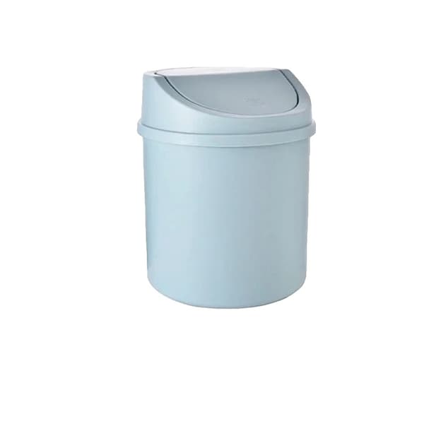 Mini Skrivbordssopkorg, Kompakt Design, Rullande Locktyp,HIMMELSBLA