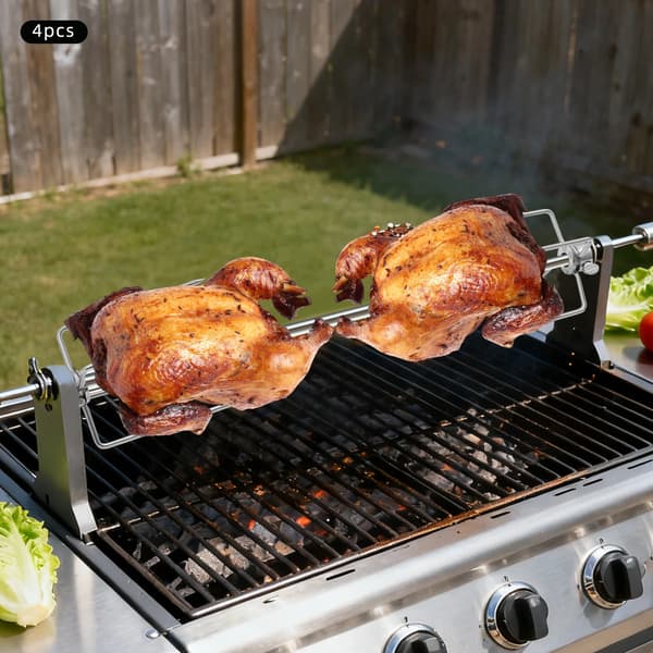 Grillgaflar, Hållbart Rostfritt Stål, Mångsidiga för Grillning,4Pcs