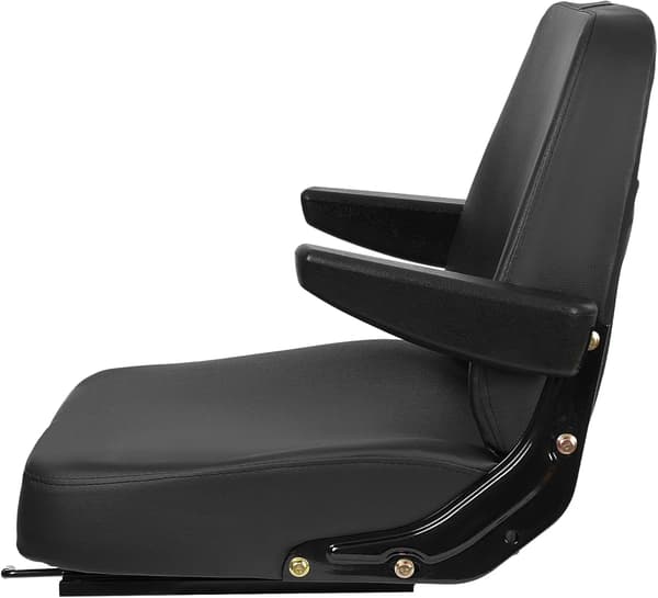 Traktorstol, Ergonomisk Komfortdesign, Lätt Installation,svart