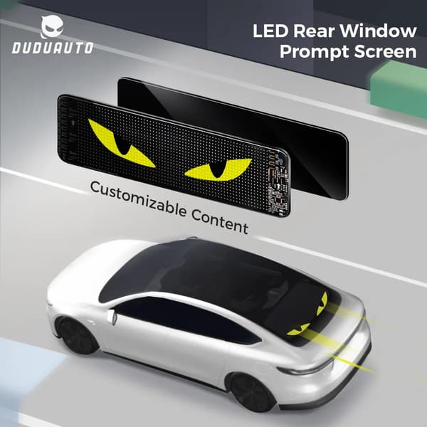 Køretøjs LED-display, tilpasseligt indhold, nem installation,DU-K7