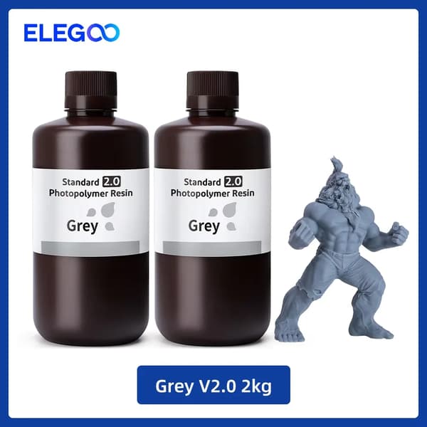 3D-udskrivningsmateriale, lav krympning, høj præcision,Grå 2kg