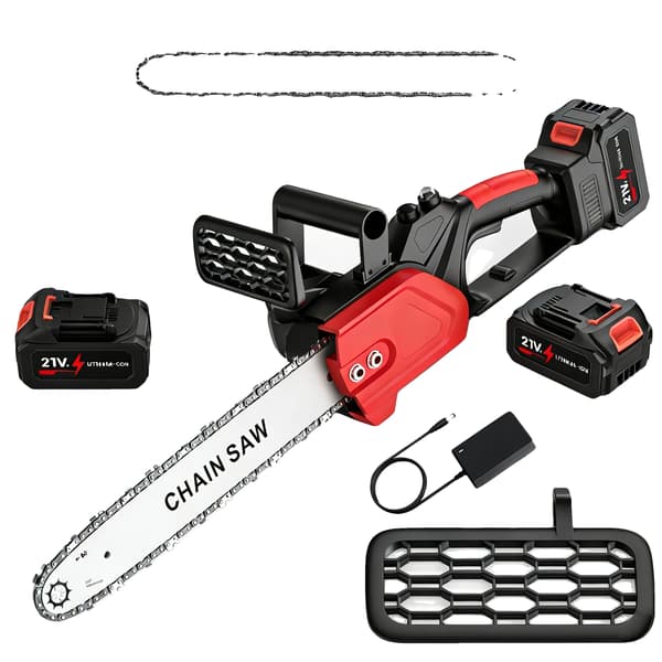 Elektrisk såg, trådlös design, ergonomisk hantering, 2 batterier