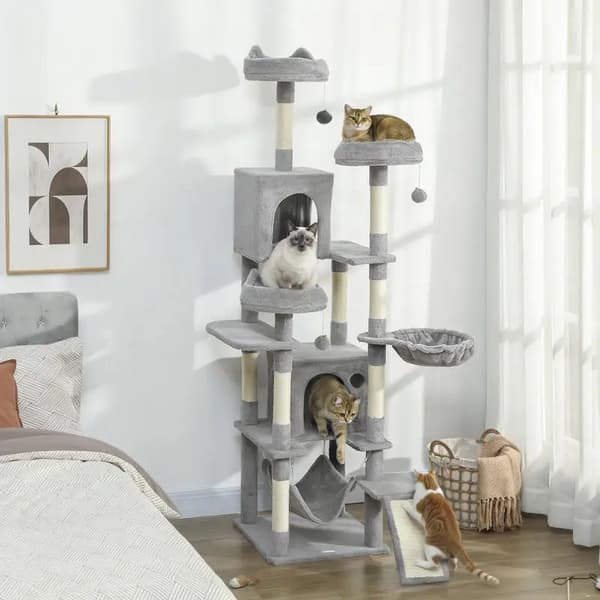 Kattetårn, Tre niveauer, Multi-niveau design,hær grøn