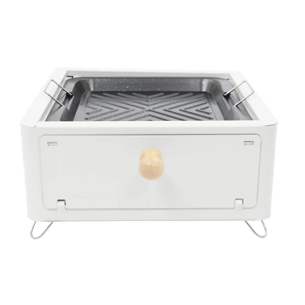 Campingkök, Bärbar Kolgrill, Borddesign,VIT