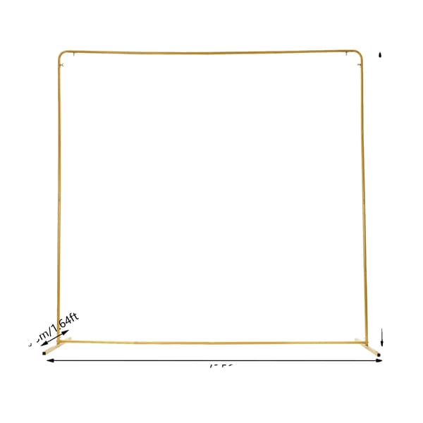 Baggrundsstativ, Holdbar jernkonstruktion, Elegant design,Guld