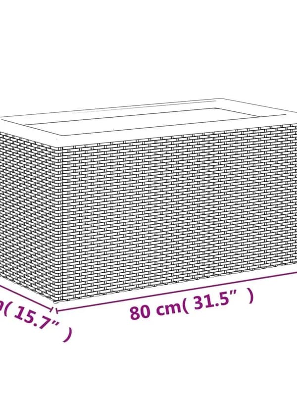 Blomsterkrukke, Holdbar Plastik, Moderne Design,Sort