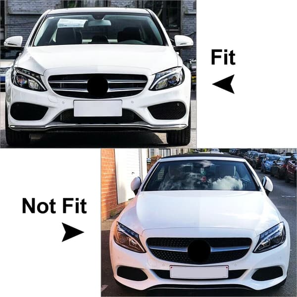 Grill, Holdbart ABS-materiale, Direkte pasform erstatning,Sort