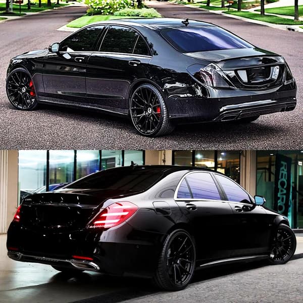 Bagagerums Spoiler, AMG Stil, Nem Installation,glans sort