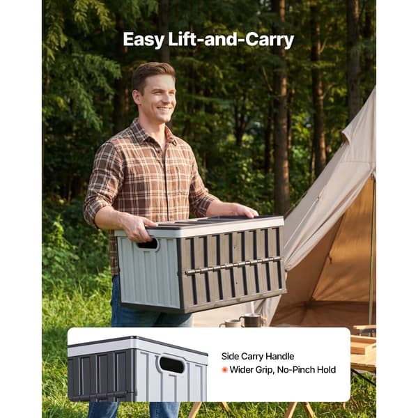 Opbevaringskasser, 65L kapacitet, foldbart og stabelbart design,3PCS
