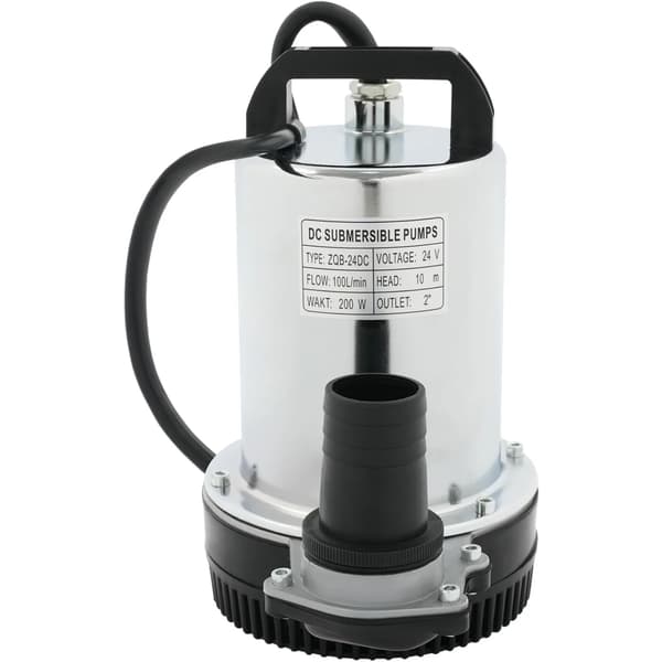Nedsänkt Pump, 200W Effekt, 22 Gal/min Flödeshastighet, Rostfritt Stål Material, IP56 Säkerhetsklassning, Kompakt Design