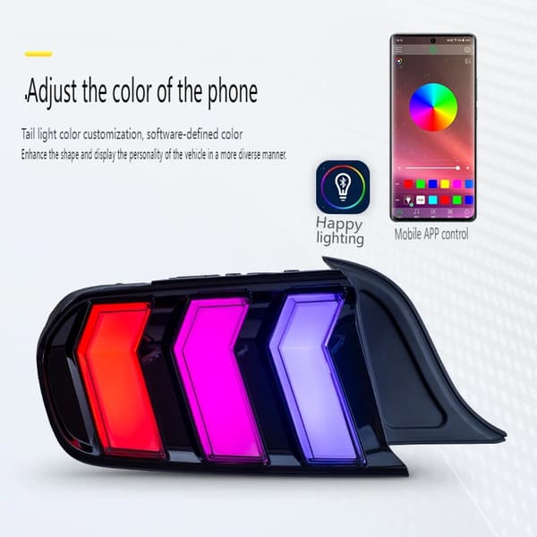 LED Bakljus, Modern Design, Förbättrad Synlighet,rgb bakljus